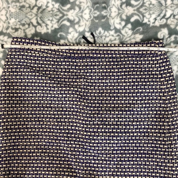 J Cew Silk Blend Tweed Mini Skirt Size 4 - Picture 10 of 11